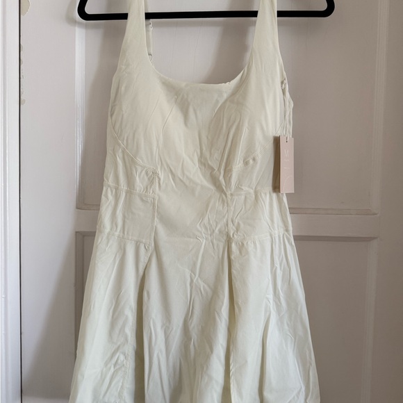 POPFLEX Dresses & Skirts - POPFLEX Tiebreaker Superdress Atheletic dress cream